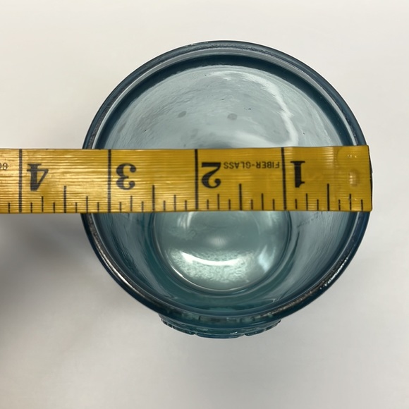 4 - 100% Authentic Recycled Glass Blue Old Fashioned Low Ball Glasses - Picture 10 of 11